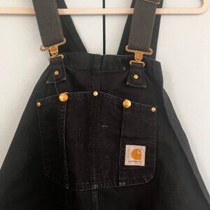 Vintage Carhartt Black Canvas Overalls